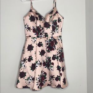 Blush floral dress